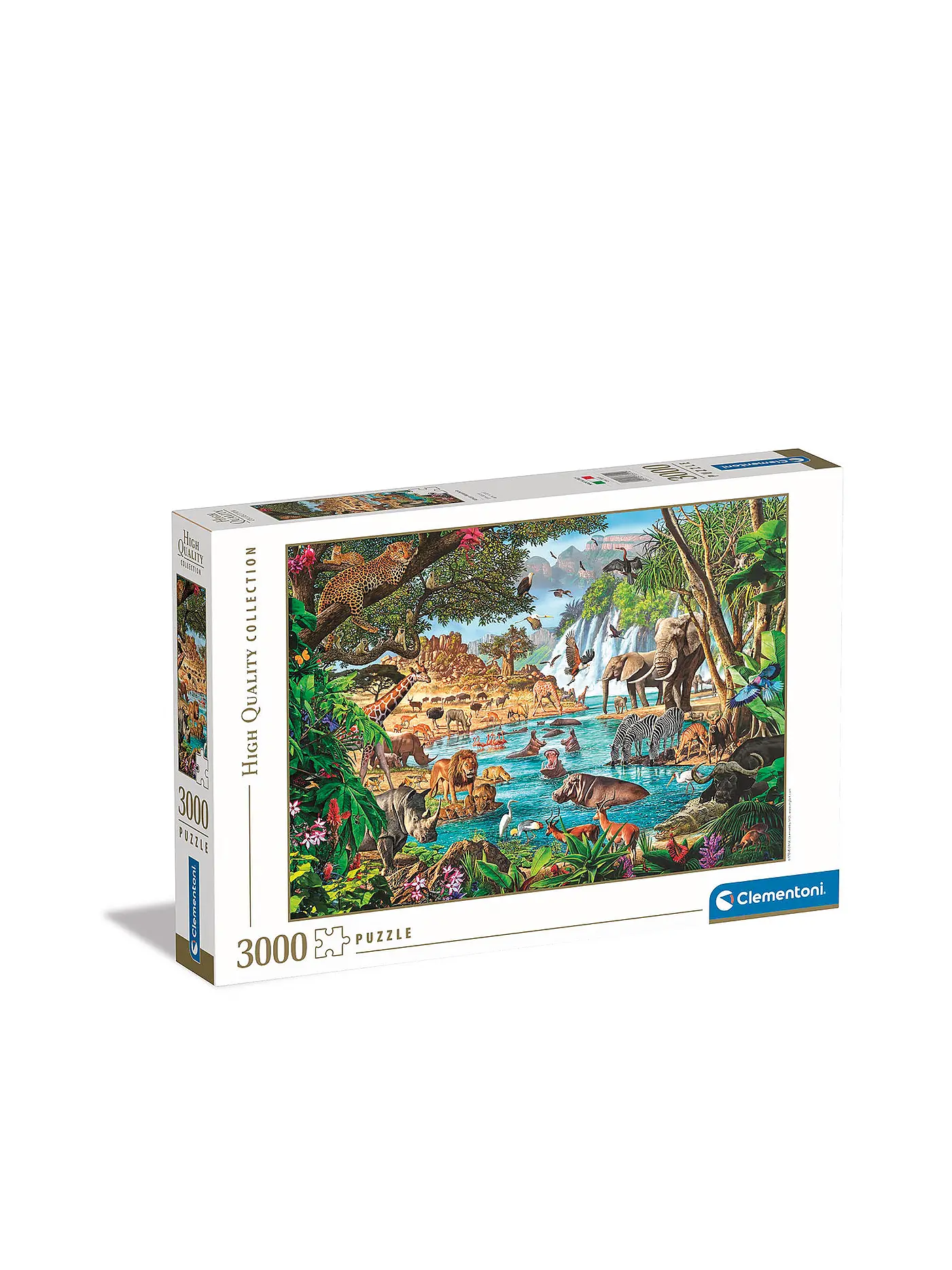CLEMENTONI | Puzzle - Wasserstelle in Afrika Collection 3000 Teile | 